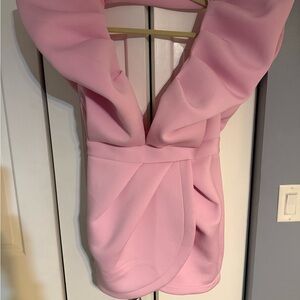 Mable Baby Pink Puff Payton Mini Dress Size M